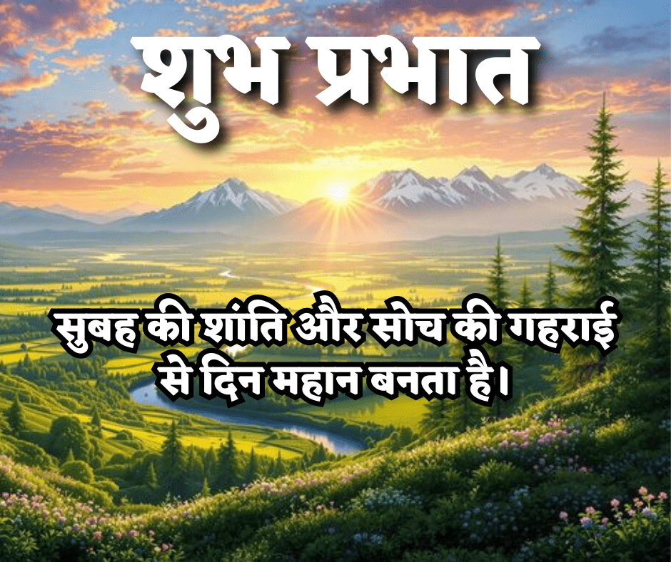 शुभ प्रभात सुविचार